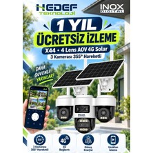 INOX-X44 4g Ttelekom Hat Hediyeli Solar Esim 6 Motor 3pt