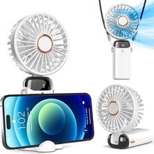 Fimer El Tipi Fan, 5 Hız, 8h Pil, 90° Eğim, Şarj Edilebilir, Beyaz