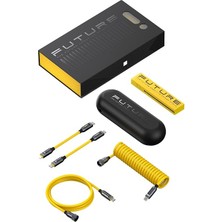 Fimer The Future Creative Power 8-In-1 240W Type-C To Type-C Pd 3.1 Süper Hızlı Şarj/data Kablo Seti