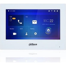 Dahua VTH2621GW-P 7″ TFT Kapasitif Dokunmatik Ekran, 1024 × 600. Beyaz