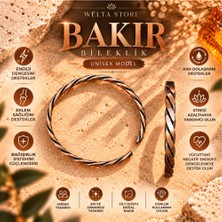 Welta %100 Saf Bakır Bileklik Erkek Kadın Bakır Bileklik