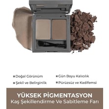 Fimer Avıen Şekillendirici, Belirginleştirici Koyu Kahve Kaş Sabitleme Farı-Perfect Fix Brow Palette 703 Brown