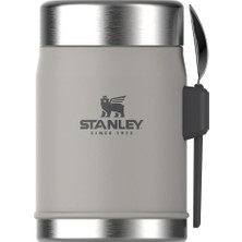 Fimer Classic Legendary Yemek Termosu + Kaşık 0.4 Litre - Gri (Ash) | Paslanmaz Çelik