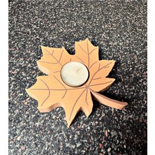 Szd Design Akçaağaç Yaprağı Tasarımlı Dekoratif Tealight Mumluk