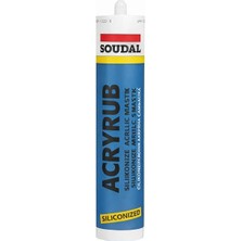 Fimer Acryrub Siliconized Akrilik Mastik – Antrasit Gri | Boyanabilir & Silikonlu Derz Dolgu | Iç Cephe Sızdırmazlık ve Tamir Silikonu