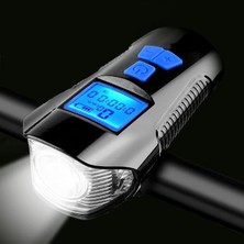 Fimer T6 LED 1000 Lümen Kornalı ve Hız Göstergeli Su Geçirmez USB ile Şarj Edilebilir Bisiklet Farı