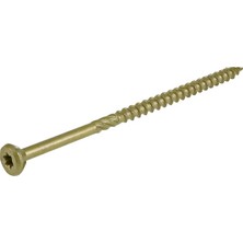 Fimer Power Pro 48604 Ahşap Vidalar, 10 x 4 Inç, Premium Dış Mekan Güverte Vidaları, Paslanmaya Dayanıklı, Epoksi Kaplı Bronz, 1 Lb Kutu, 52 Adet