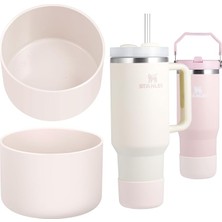 Fimer Stanley Cup Için Silikon Çizme 20-40 Oz, Stanley 20 Oz Için Bardak Alt Kapak 20OZ 30OZ Iceflow Şişeleri, Hidroflask Koruyucu 12-24OZ Stanley Cup Boot Aksesuarları Için Su Şişesi Kılıfı