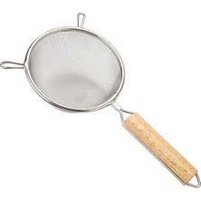 Fimer Metal Saplı Yuvarlak Mutfak Süzgeci, Ince Örgü, 3 Farklı Ebat (14 Cm)
