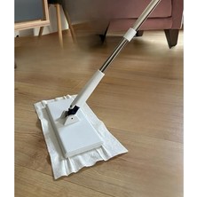 Fimer Döner Başlıklı Mini Temizlik Paspası, Hijyenik Temassız Kullanım,ıslak Mendil Uyumlu,tüm Bezlerle Uyumlu Akıllı Mop (Tembel Mop)