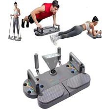 Fimer 1 Arada Şınav Tahtası | Push-Up Standı + Direnç Bandı + Plank Destekli Egzersiz Aleti