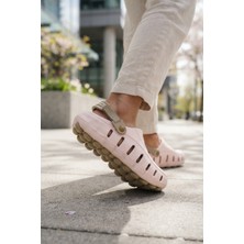 Moda Ekru Kum Günlük Sahil Havuz Plaj Terliği Eva Unisex Terlik & Sandalet