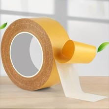 Fimer Çift Taraflı Bant 20MM 20 Metre Fiber Takviyeli Dokuma Örgü Bez Destekli Silikon Yapıştırıcı Kalıntısız Soyulabilir Sabitleme Ahşap Isleme Sablonu Halı Kaydırmaz Montaj Bandı
