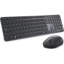 Fimer Pro 7 Slim Kablosuz Klavye ve Mouse Set - KM726 - Q Türkçe Siyah 580-BDLG, Alçak Profilli Tuşlar, 48 Ay Pil Ömrü, Rf 2.4ghz + Bluetooth Le 6.0, Sessiz Tuşlar