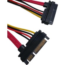 Aydogan's AL-4617 Sata Power Uzatma Kablosu 15+7 Pin (Erkek - Dişi), Siyah