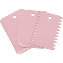 Fimer Home 3'lü Hamur Kesici,pasta Düzeltici,hamur Porsiyonlayıcı,hamur Kesmek ve Dekorasyonu Için Plastik 3lü Set