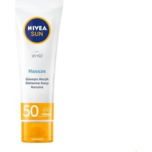 Fimer Sun Spf 50 Hassas Yatıştıran Nemlendirici Güneş Yüz Kremi 50 Ml, Çok Yüksek Güneş Koruyucu,güneş Alerjisine Karşı Koruma,yağsız Cilt Hissi