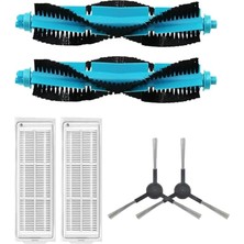 Fimer V2-V3-V2 Pro-Viomi Se Robot Süpürge Uyumlu Yedek Hepa Filtre,fırça Yedek Parça Seti-Viomi Se,v2-V3-V2 Pro Uyumlu Hepa Filtre,fırça,yenileme Yedek Seti-6 Parça