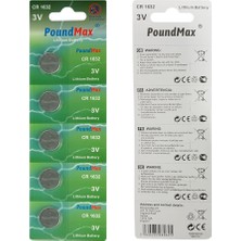 Fimer 5 Adet CR1632(DL1632) 3V Düğme Pil (Akıllı Ev Aletleri,araba Anahtarları,terazi,uzaktan Kumanda,bilgisayar Anakartları Için