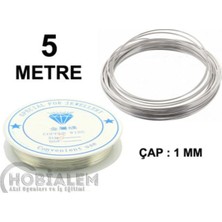 Fimer 5 Metre, Alüminyum Tel, 1 mm Kalınlık, Makara Tel, Metal Tel