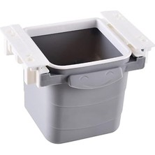Fimer Mini Masa Çöp Kovası Plastik Tezgah Altı Geri Çekilebilir Yapışkanlı Görünmez Bölme Pratik