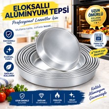 Ness Global Alüminyum Tepsi Yuvarlak Baklava Börek Tava Tatlı Fırın Tepsisi