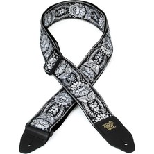 Fimer Ball Jacquard Weave Gitar Askısı Kalıbı: Silver Orleans (Gümüş-Siyah)