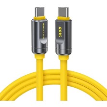 Fimer The Future Adonis Type-C To Type-C 2m Pd 3.1 120GBPS 240W 8k Süper Hızlı Şarj/data Kablosu, Sarı