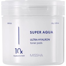 Fimer 10 Farklı Hyaluronik Asit Kompleksi Içeren Arındırıcı Tonik Pad Super Aqua Ultra Hyalron Toner Pads