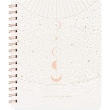Fimer Stüdyo Tarihsiz Günlük Planlayıcı, Suni Deri Kapak, "ayın Evreleri" (Moon Phase Dust), 160 Sayfa, 15,2 x 18,4 cm (877006)