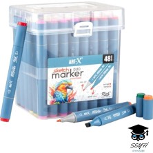 Fimer Sketch Marker Çift Taraflı Çizim Kalem Seti Art-X Rich Yüksek Kalite Kalıcı Mürekkep Iade Garantili,syfartxset-48