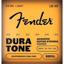 Fimer 880XL Coated 80/20 Bronze Takım Tel Akustik Gitar Teli 010-048