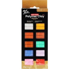 Fimer Marte Polimer Kil Seti Metalik – 10 Parça – 100G – Yumuşak, Düzgün Doku – Kolay Şekillendirilebilir – Çömlekçilik, Modelleme ve El Işi Için Kil