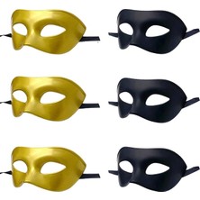Fimer Maskeli Balo Maskesi, Roma Yunan Mitolojik Maske Cadılar Bayramı Noel Cosplay Mardi Gras Partisi Için Uygun (3b + 3g, 6'lı Paket)