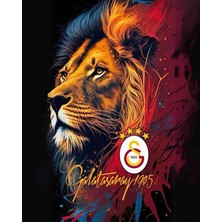 Fimer Boyama Numaralı Tuval Seti Fırça Boya Dahil 40X50CM - Aslan Cimbom