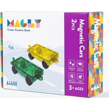 Fimer Magnetic Cars Manyetik Araç Oyun Seti - Çocuklar Için Manyetik Yapı Blokları Araba Eklentisi