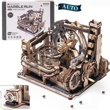 Fimer Yetişkinler Için 3D Bulmacalar, Elektrikli Model Kitleri Mermer Spaceport LGC01, 472 Adet Mermer Koşusu Beyin Teaser Ahşap Yapboz Yapboz Yapboz Oyuncak Masa Dekoru Erkekler/kadınlar/gençler Için