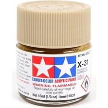 Fimer X-31 Titanium Gold Parlak Akrilik Boya (10 Ml)