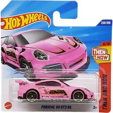Fimer Wheels - Porsche 911 Gt3 Rs - O Zaman ve Şimdi 8/10 - JBB35 - Kısa Kart - Pembe - Mattel 2025-1:64