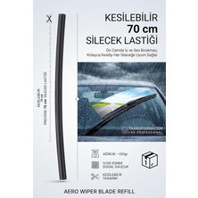 Fimer 70 cm Silecek Lastiği - Her Araca Uygun Evrensel Sessiz Doğal Kauçuk Silecek Yedeği 429060 720711