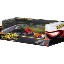 Fimer Wheels Koleksiyoncular Seti Sergilenmeye Uygun Setler, 3 Adet 1:64 Ölçekli Araba ve 1 Adet 1:64 Ölçekli Team Transport Araç, Metal/metal Şasi ve Real Riders Tekerlekler, JBM05