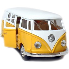 Fimer Die-Cast 1962 Vw Classic Bus 1/32 Scale (Yellow), Pull Back N Go Action. By 5 Die-Cast Vehicles