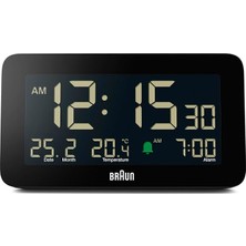 Fimer Dijital Çalar Saat, Tarih, Ay ve Sıcaklık Göstergesi, Negatif LCD Ekran, Hızlı Ayarı, Artışlı Bip Alarmı, Siyah, BC10B Modeli (1'li Paket)'