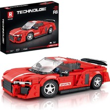 Fimer Technik 681 Oyuncak Araba Konstrüksiyon Kiti Kelepçe Blokları, Model Araba Kiti, Yarış Arabası, Çocuklar ve Yetişkinler Için Süper Spor Araba, 2023 Yeni Koleksiyon, LEGO ile Uyumlu (413 Adet)
