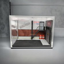 Fimer Repair Shop Entry Diorama Display Case