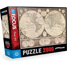 Fimer Focus 2000 Parça - Antıque World Map (Antik Dünya Haritası)