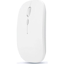 Fimer 1600 Dpı Şarj Edilebilir 2.4 Ghz Çift Modlu Bluetooth Kablosuz Mouse - AL2675 Beyaz