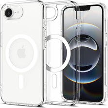 Fimer iPhone 17E / 16E ile Uyumlu Magsafe Kılıf Ultra Hybrid Mag Fit Sararmaya Dayanıklı Beyaz Şeffaf Kapak - ACS09139 (Spigen Tr Garantili)