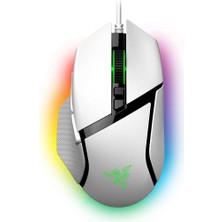 Fimer Basilisk V3 - Özelleştirilebilir Kablolu Oyun Faresi - Ergonomik Tasarım - 26K Dpı Sensör - Chroma Rgb - 11 Programlanabilir Düğme - Eğimli Hyperscroll Tekerlek - Pc/mac | Beyaz