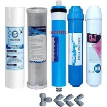 Fimer 3060-3061 Uyumlu Su Arıtma Cihazı Filtresi,5 Li Filtre Seti